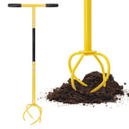 Altdorff Hand Tiller for Gardening, Garden Claw Manual Tiller with Ergomomic Handle, Steel Cultivator Tiller Lawn Aerator Tool Soil Lossener for Gardening Bed and Plant Box