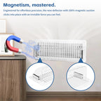 CH24Globall 4-Pack Air Vent Deflector 8.5 to15.5 Inches, Aerospace-Grade Plastic (5-Meter Drop Resistant), 200% Stronger Magnetic AC/Heat Vent Covers (-35°F to 284°F) for Ceiling/Floor/Wall Registers