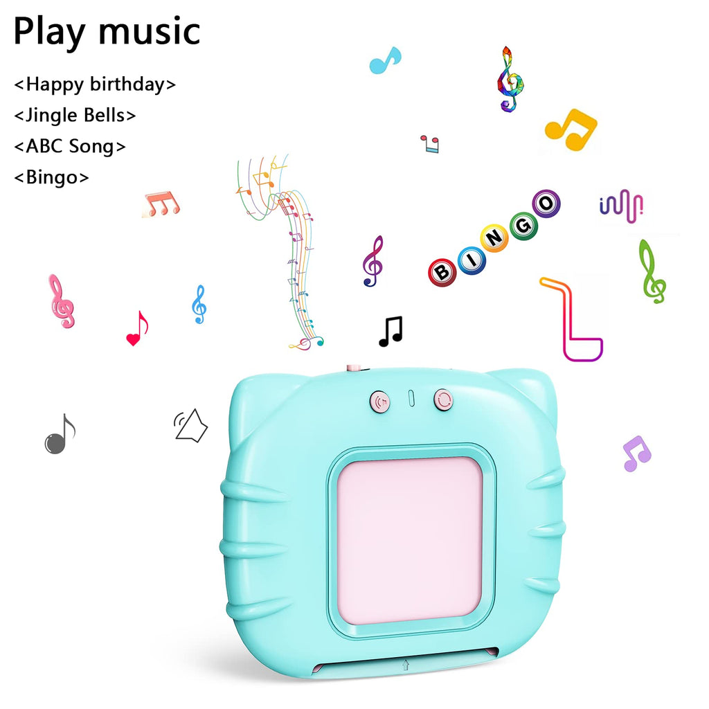 Lapare Spanish and English Bilingual Audible Flash Cards Toy with Music, Learn Spanish and English for Kids, Niñas, Niños, Bebes