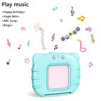 Lapare Spanish and English Bilingual Audible Flash Cards Toy with Music, Learn Spanish and English for Kids, Niñas, Niños, Bebes