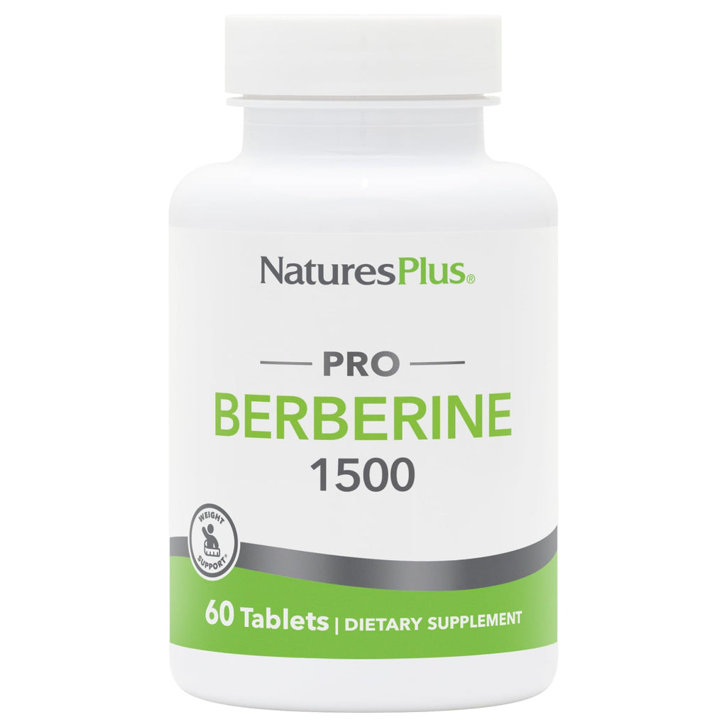 NaturesPlus PRO Berberine 1500 mg - 60 Tablets - Supports Healthy Metabolism - Non-GMO, Vegan & Gluten Free - 30 Servings
