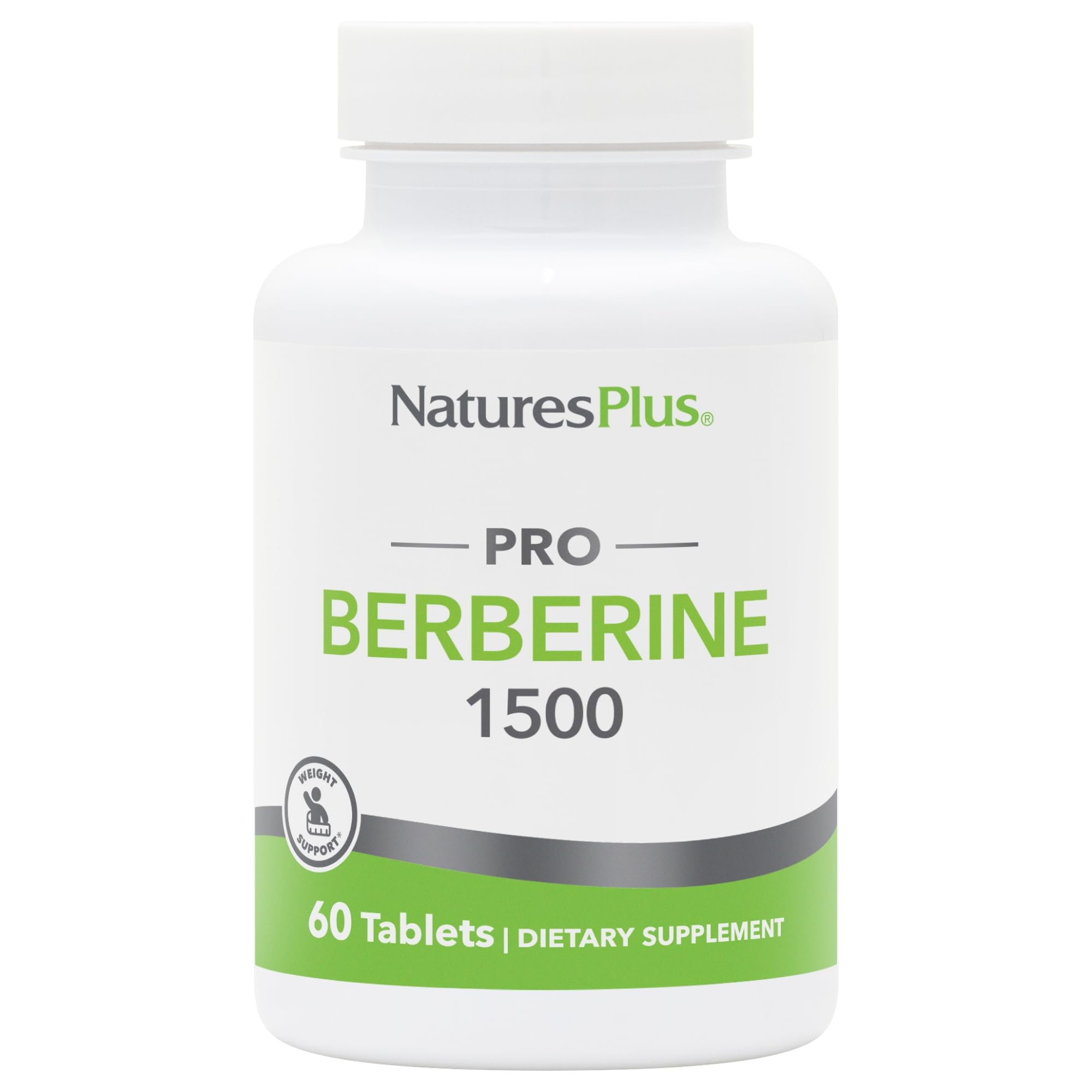 NaturesPlus PRO Berberine 1500 mg - 60 Tablets - Supports Healthy Metabolism - Non-GMO, Vegan & Gluten Free - 30 Servings