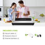 Bonsenkitchen Vacuum Sealer Machine, Multiple Modes For Meal Prep,Silver