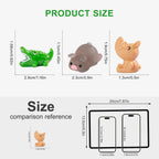Faunamancy 300 Pcs Mini Resin Animals Figurines Bulk,300 Styles Tiny Animals Variety Pack for Fairy Garden Landscape,Hide Crafts Decor