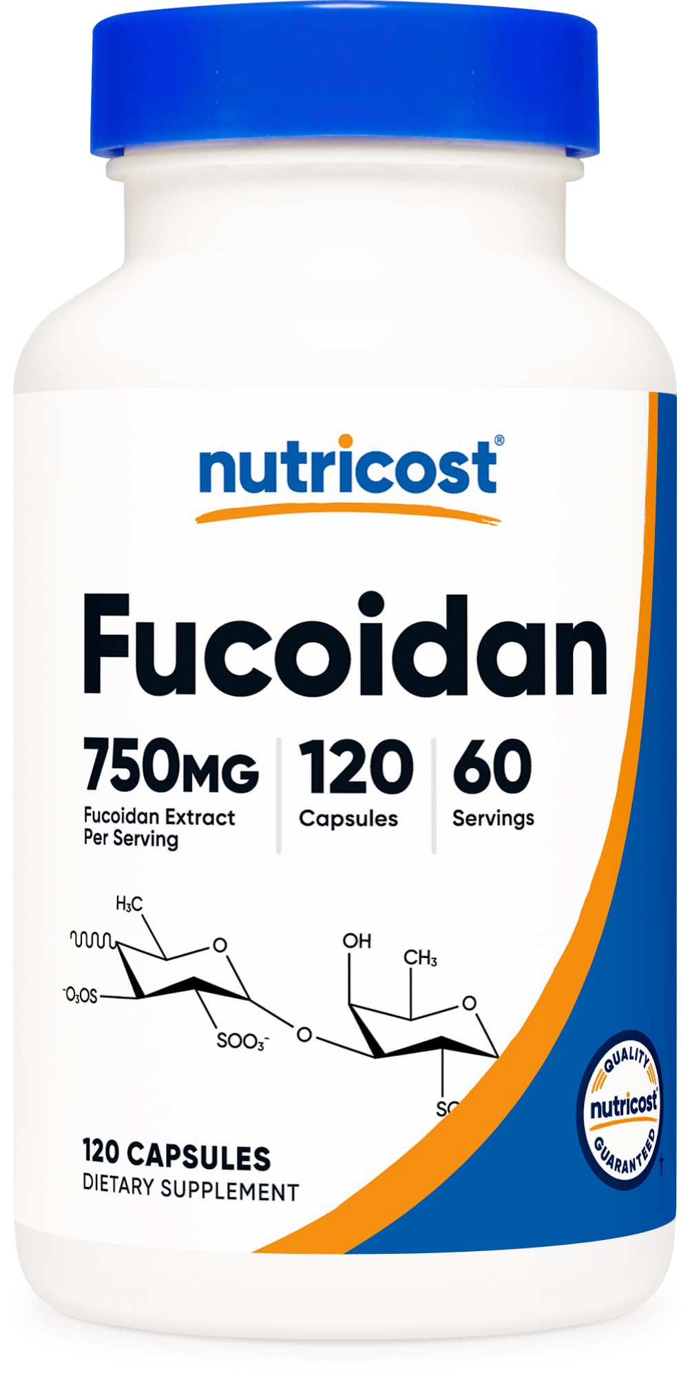 Nutricost Fucoidan (750mg) 120 Capsules - Vegan, GMO-Free, 60 Servings