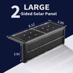 SHONELIGHTING Solar Pool Lights, Poolside Lights for Inground Pool, Ultra-Thin 2-Way LEDs for Edge & Deck, Heavy Duty Stainless Steel Outdoor Waterproof for Swimming (Warm White, 6PK)