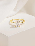 EAMTI Travel Engagement Rings for Women Radiant Cut Wedding Bands Size 7