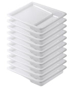 Bates- Paint Tray Liner, 9 Inch, 10 pcs, White Paint Pans Trays, Paint Roller Tray, Roller Tray Liners
