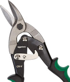 Amazon Basics 3-Piece Aviation Snip Set for Metal Cutting with Comfort Grips, Left, Right and Straight Cut