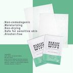 Gisdo 100 pcs Disposable Skin Cleansing Wipes, Individual Wrapped, Safe, Convenient, Lightweight, Remove Makeup(Green)
