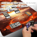 Premium Board Game 24x14in MTG Playmat Compatible for OCG CCG RPG TCG Playmat (Abyss Summon)