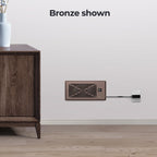 BIOWIND Quiet Register Booster Fan Fits 4" x 10" Register Holes, 10-Speed Smart Heating Cooling AC Vent Fan with Remote Control and Thermostat Control - Bronze