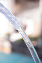 JUNZHIDA High Pressure Braided Clear Flexible PVC Tubing 1/2" ID,98ft