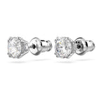 Swarovski Constella Pierced Stud Earrings, White Crystals on a Rhodium Finish Setting, Part of the Constella Collection