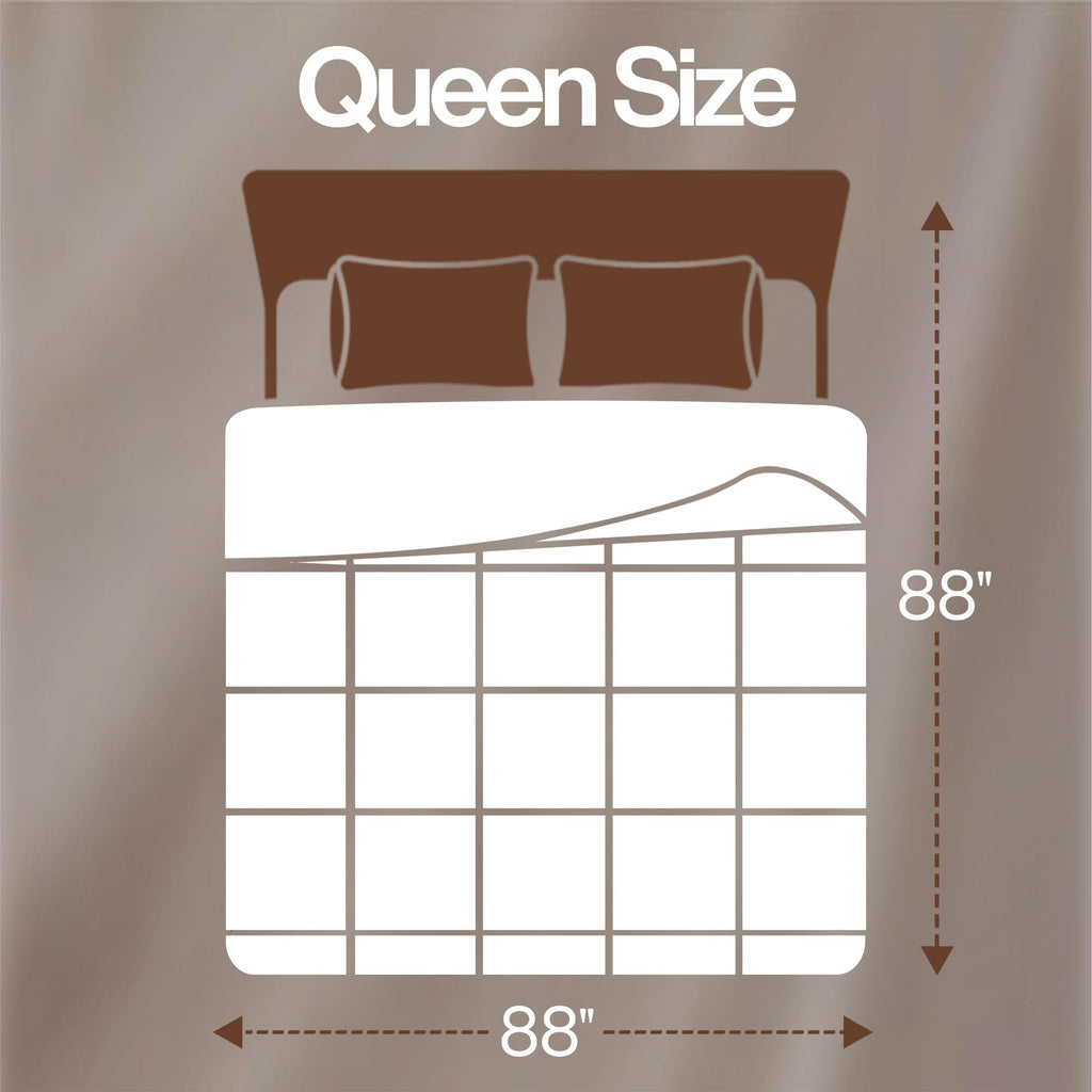 Utopia Bedding Queen Comforter, Duvet Insert, White, 88 x 88 Inches