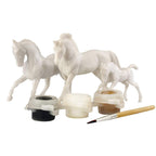 Breyer Horses Stablemates Horse Family Paint Set | 3 Horse Set | 1:32 Scale | Horse Toy | Model #4239, White