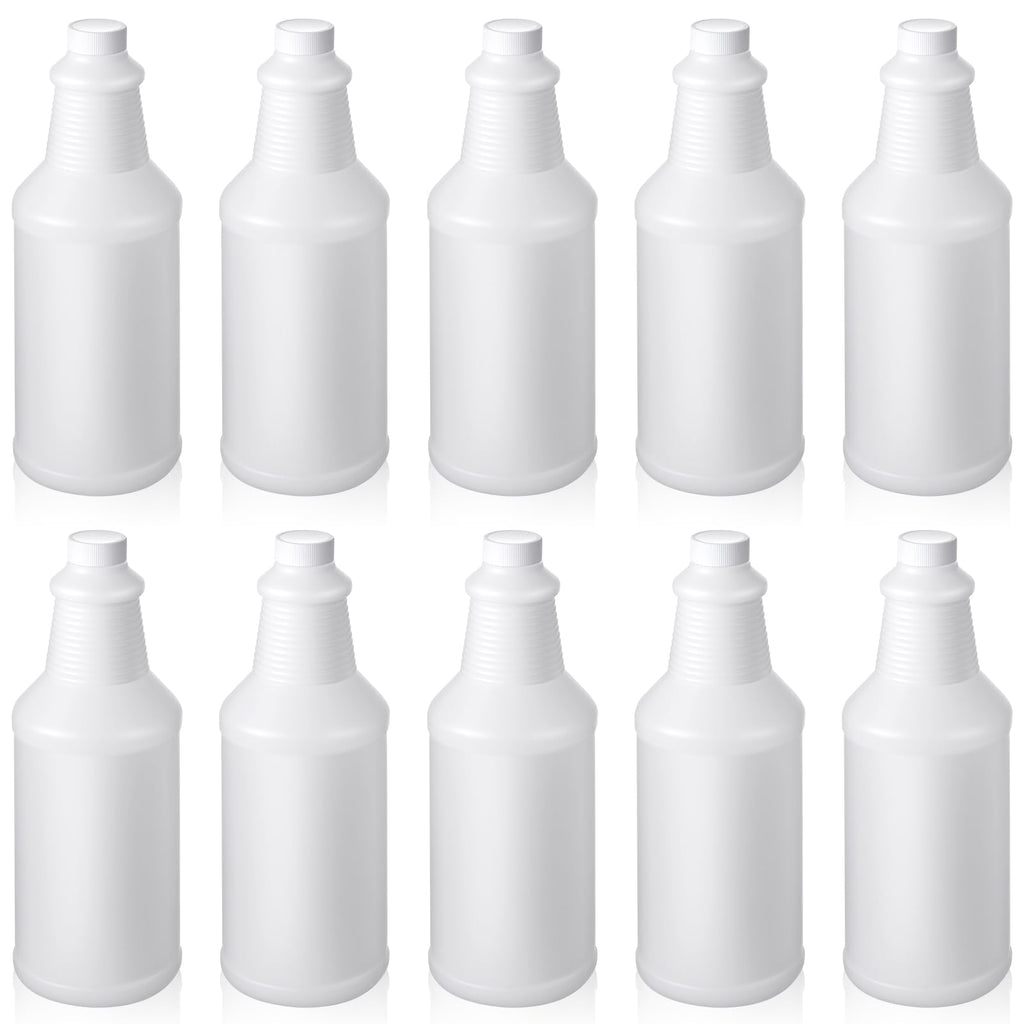 Honeydak 10 Pcs Chemical Resistant 32 oz Bottles, Hdpe Plastic
