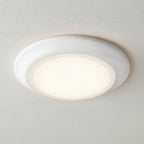 Kichler Gen 1 LED Downlight in White, 7.5” Ceiling Lights Flush Mount, Wet Rated Interior Dimmable Light for Living Room, Dining Room, Kitchen, Bathroom and Bedroom, 4000K, (7.5” x 1.5”), 43846WHLED40