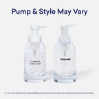 BLUELAND Hand Soap Starter Set, 1 Refillable Glass Foaming Hand Soap Dispenser with 4 Refill Tablets, Variety Scents, 4 x 9 Fl oz