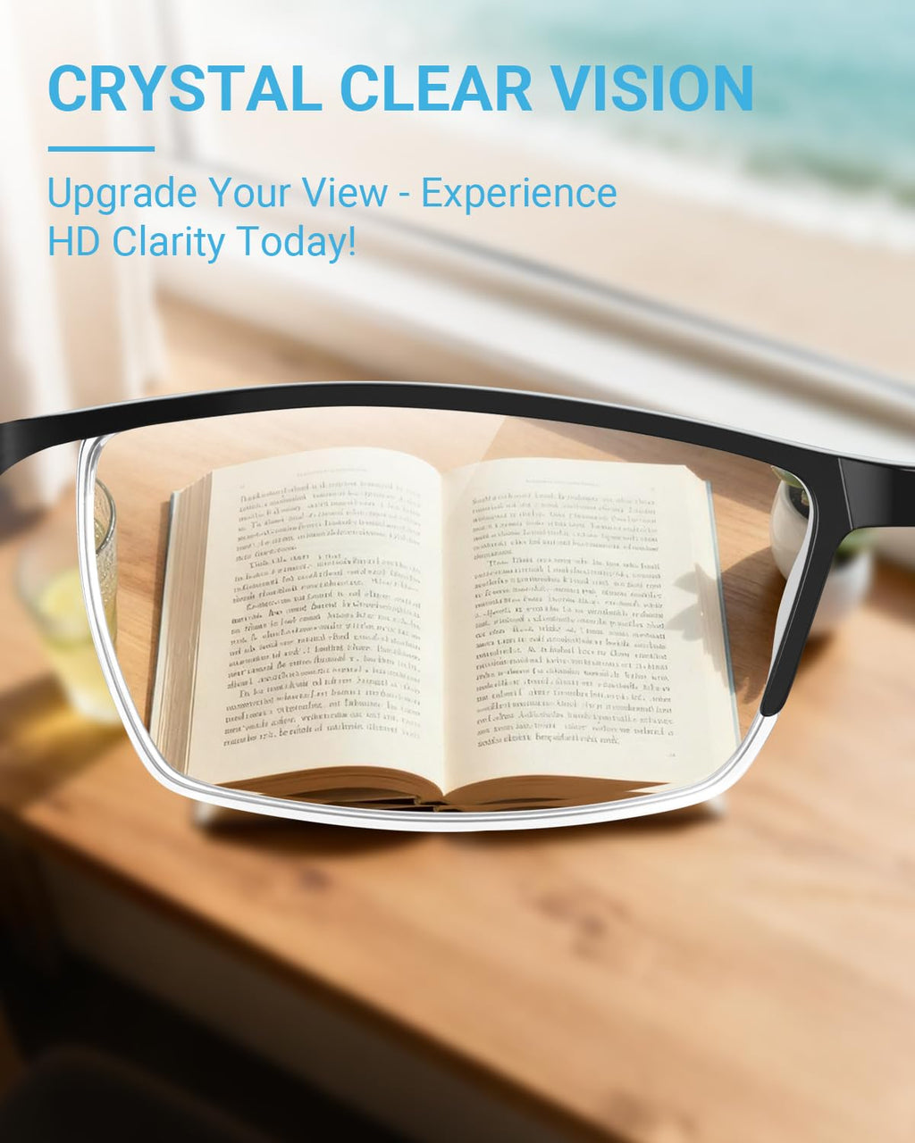 LUFF 4Pcs Anti-Blue-ray Reading Glasses Portable Ultra-Light Readers(2.5X)