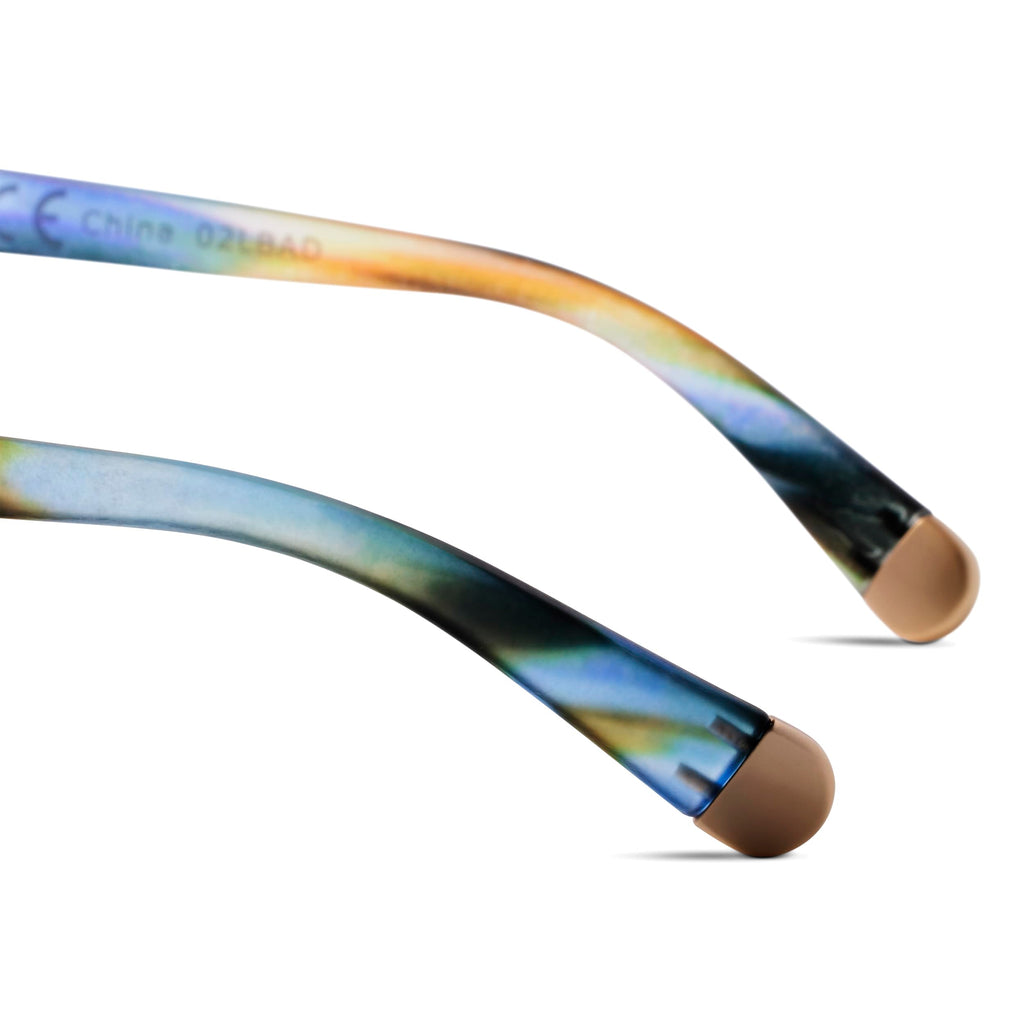 Peepers by PeeperSpecs Oprah's Favorite Women's Stardust Round Blue Light Blocking Reading Glasses - Multi Horn +1.75