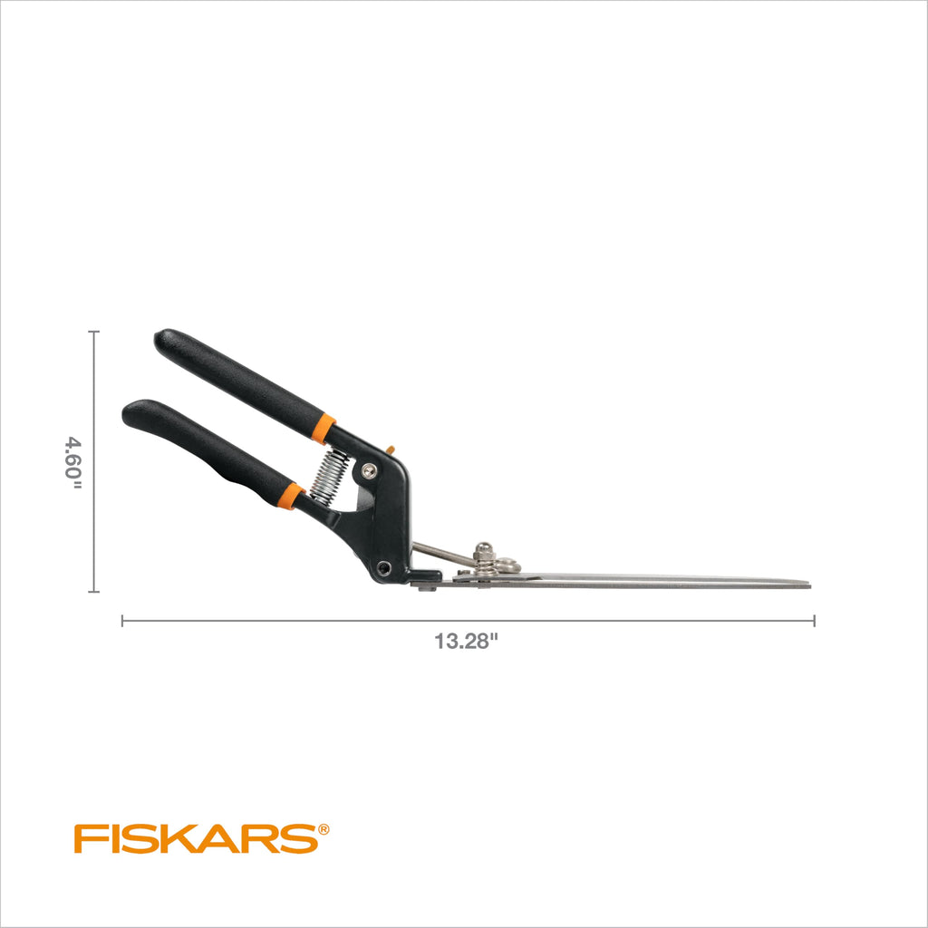 Fiskars 5" Power-Lever Grass Shears, Grass Clippers for Lawn & Garden