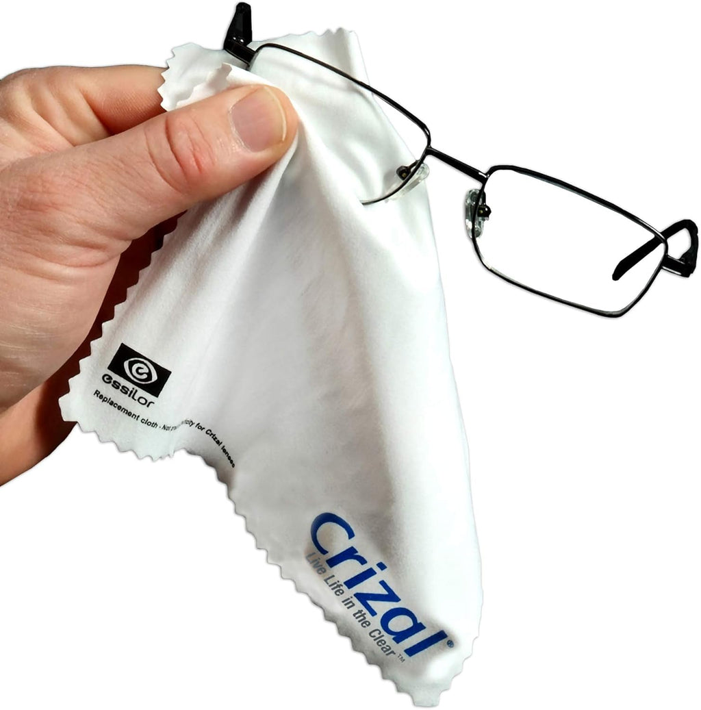 Crizall Eyeglass Cleaning Cloths – 8 Pack Premium Microfiber – Safest Cloth for AR Lenses – #1 Doctor Recommended for Eyeglasses, Screens & Cameras