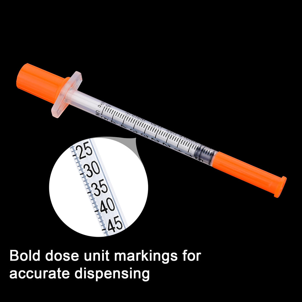U-100 1/2ml 31ga Disposable Syringe and 31G x 6 mm (1/4’’), 20Pack