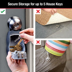 Master Lock Portable Key Lock Box, Combination Lock Box Holds 5 Keys 5400EC
