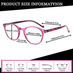NORPERWIS 5 Pairs Reading Glasses - Standard Fit Spring Hinge Readers Glasses for Men and Women (Black Purple Red Blue Brown, 2.50)