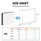 TopSoon Plastic Mattress Bag for Moving and Storage Cover 2PK, 2Mil, King Size Waterproof and Dustproof Mattress Protector, Heavy-Duty Mattress Moving Supplies