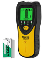 Mecurate 5-in-1 Stud Finder with LCD Display, Wall Scanner for Studs, Metal, AC Wires Detection, Lightweight & Durable, Perfect for Homeowners & DIY Projects (Yellow)