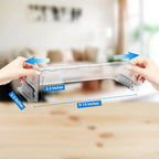 Wea&Hea 2 Pack Magnetic Air Vent Deflector, 9"-15.5" Adjustable Vent Cover with Optimized Ferrite Magnets for Ceiling/Floor/Wall Registers - Clear Heat/AC Deflector for Under Furniture & Home Comfort