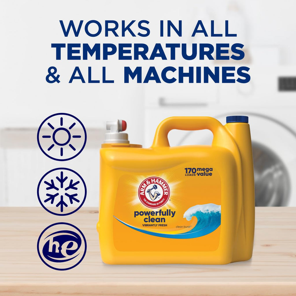 Arm & Hammer Liquid Laundry 140oz Clean Burst dual HE