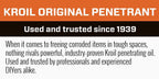 Kroil Aerokroil Penetrant - Rust Penetrating Lubricant - Corrosion Inhibitor Oil for Chains, Hinges & Stuck Metal Parts - Home & Industrial Use - Aerosol - 13 oz - 1 Pack (KS132)