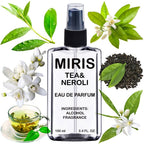 MIRIS Tea & Neroli, Long-Lasting Unisex Eau de Parfum for Women & Men, Spray 3.4 Fl Oz / 100 ml