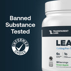 Transparent Labs Lean Pre-Workout - Body Recomposition Pre Workout for Men and Women with Acetyl L-Carnitine, Beta Alanine Powder, & PurCaf Organic Caffeine Powder - 30 Servings, Blue Raspberry