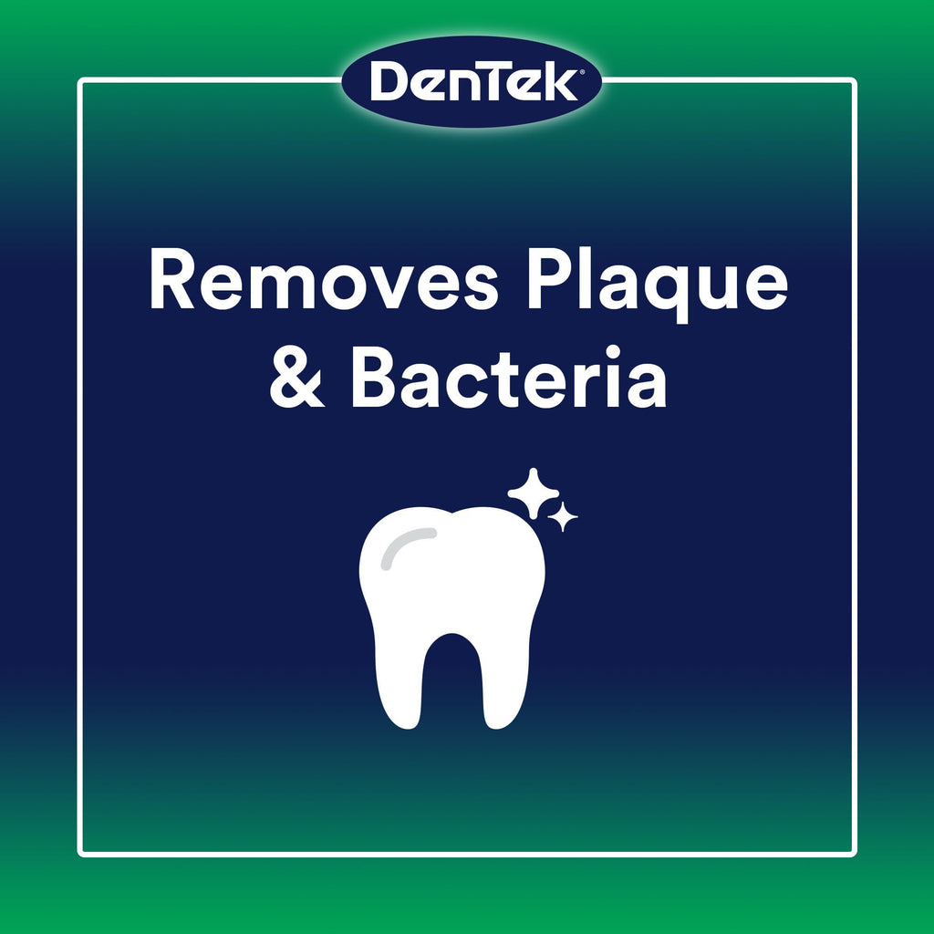 DenTek Advanced Clean Floss Picks with No Break & No Shred Dental Floss, Plaque Remover, 90 Count
