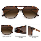 SOJOS Retro Aviator Sunglasses Women Men Trendy Rectangle Shades SJ2202C3