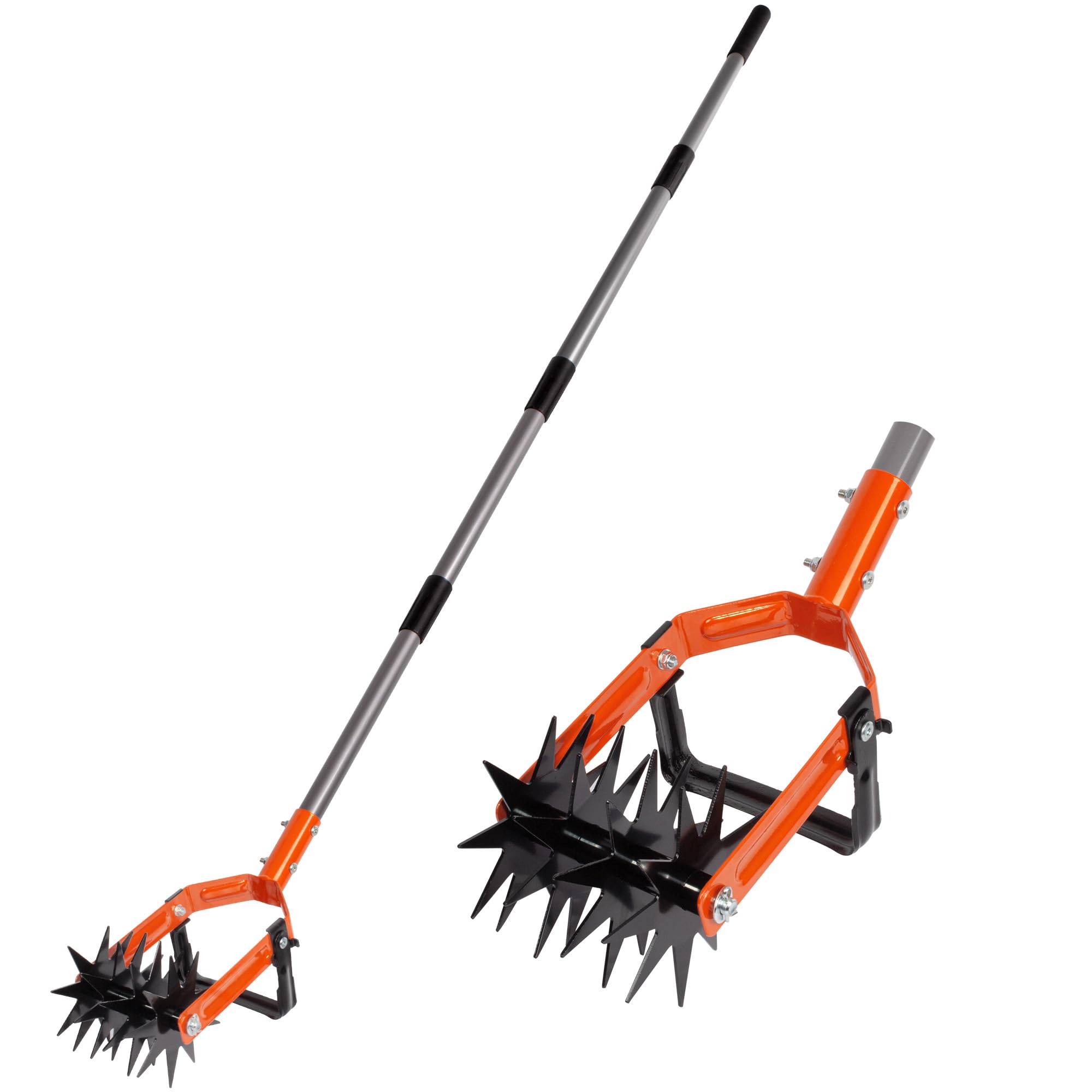 Walensee Rotary Cultivator Garden Tool, 2-in-1 Tiller & Stirrup Hoe