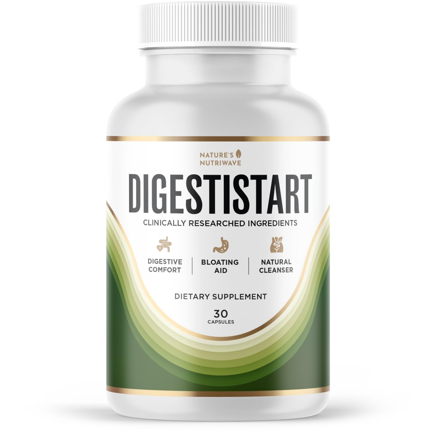 DigestiStart – Wild Yam, Poria Cocos & Bacopa – 30 Ct, 1 Month Supply