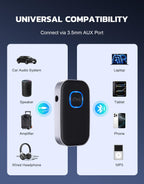 COMSOON Bluetooth Receiver for Car, 3.5mm AUX Bluetooth Car Adapter