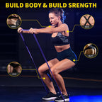 ROSAPOAR Resistance Band Pull up Band Fitness Exercise Bands Natural Latex for Workout Body Stretch Powerlifting Band Fitness Sport Training at Home/The Gym - Purple