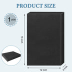 Black Polyurethane Foam Inserts for Cases, 16 x 12 x 4 Inch, Cuttable Packing Padding for Tool Box, Camera, Crafts and Storage