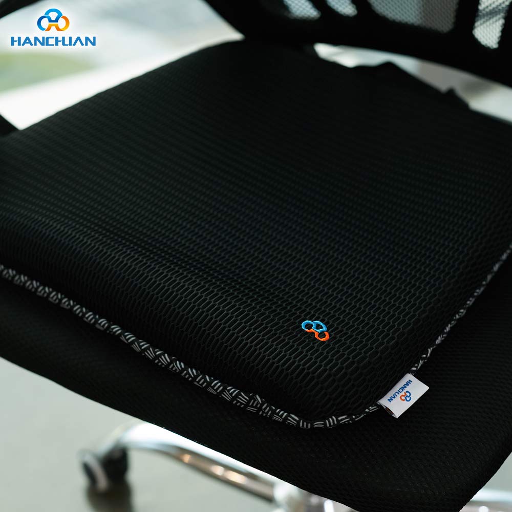 CHCYCLE Gel Seat Cushion Pressure Absorbs Honeycomb Sitter Elastic Support Chair Pad for Office, Dinner, Driving, Wheelchair & Mobility Scooter Cushions Cool and Comfort Large Seat Cushion