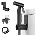 Arofa Black Bidet Sprayer for Toilet, Handheld Jet Sprayer Adjustable Water Pressure Muslim Shower with Bidet Hose, Bidets Faucet for Existing Toilets Cloth Diaper Spray for Baby/Feminine Wash