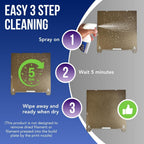 READY 3D Printer High Quality Build Plate Cleaner, Non-Toxic, No Odor, Easy Clean, Rinse-Free Formula, Includes 12"x12" Microfiber Cleaning Towel (Build Plate Cleaner and PTFE 3D Printer Lubricant)