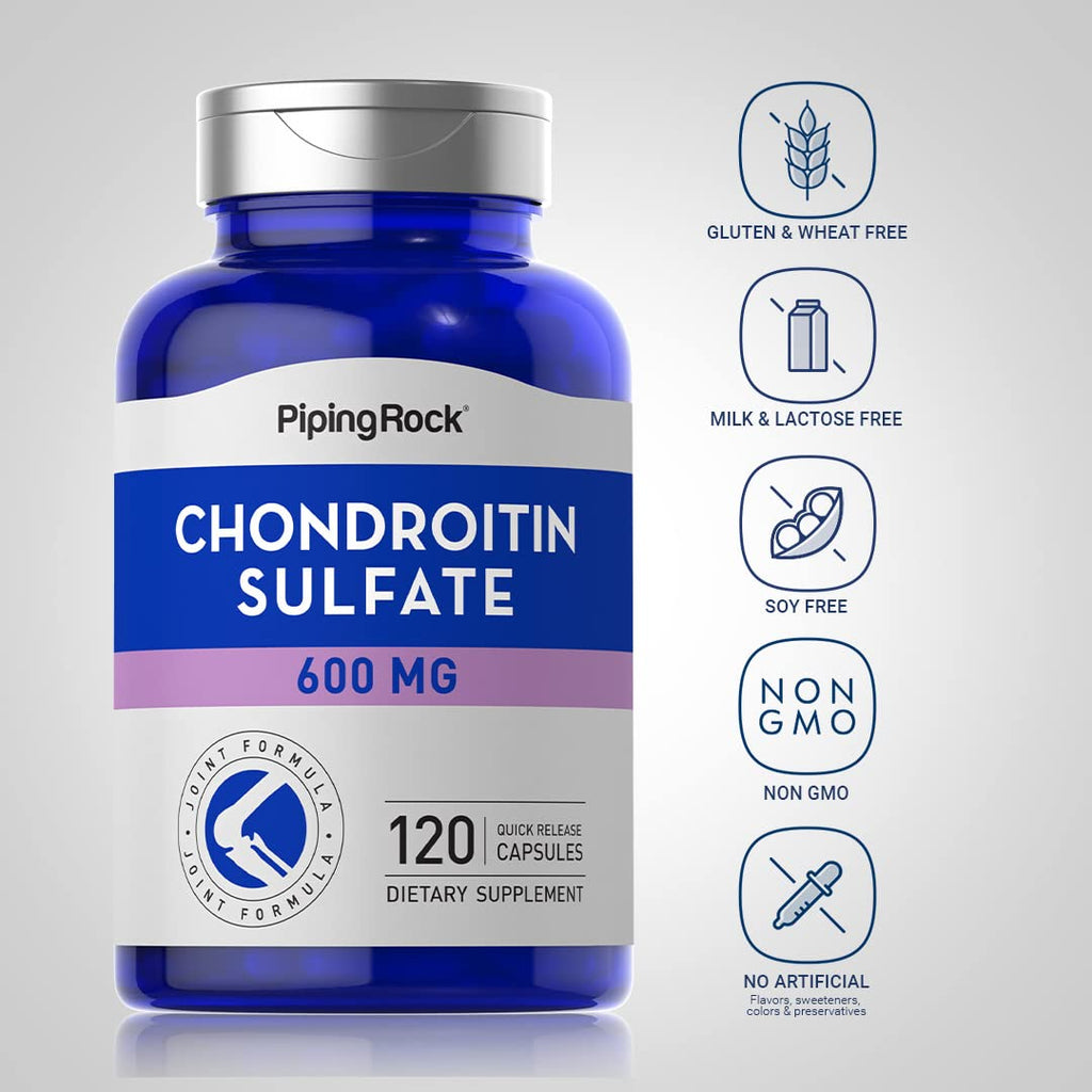 Piping Rock Chondroitin Sulfate Supplement | 600mg | 120 Capsules