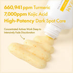 TOSOWOONG Kojic Acid Turmeric Cream, 99% Purity Kojic Acid 7,000ppm, 660,941ppm Turmeric, Dark Spot Corrector Capsule for Hyperpigmentation & Even Skin Tone Care, Korean Skincare, 50ml / 1.69 fl. oz.