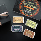 Viking Revolution 4 Pack Mens Solid Colognes 0.5 Oz - Men Solid Perfume with Cedar Wood, Clary Sage, Vetiver, Sandalwood Cologne for Mens - Travel Cologne Wax Gifts for Men